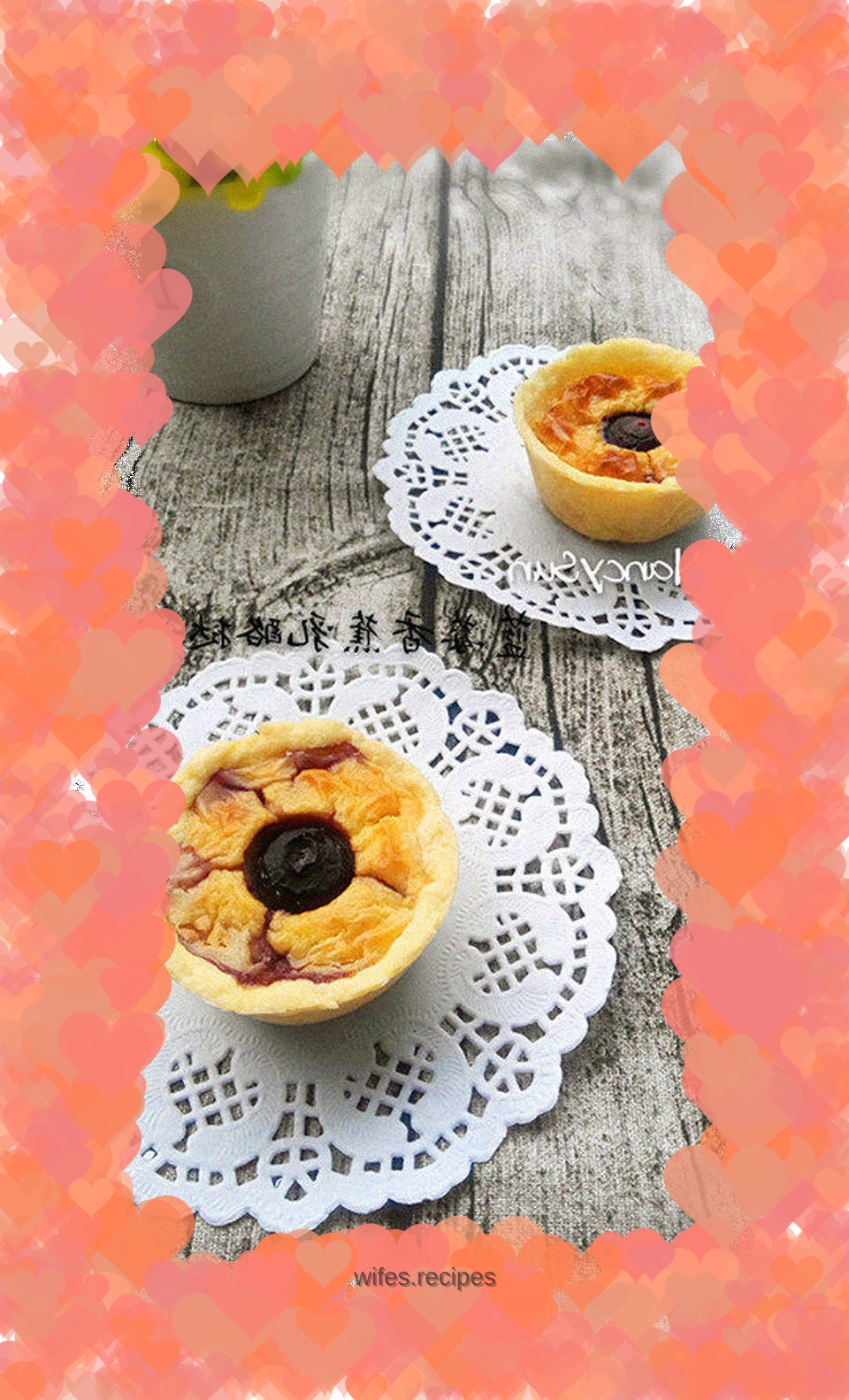 Blueberry Banana Cheese Tart