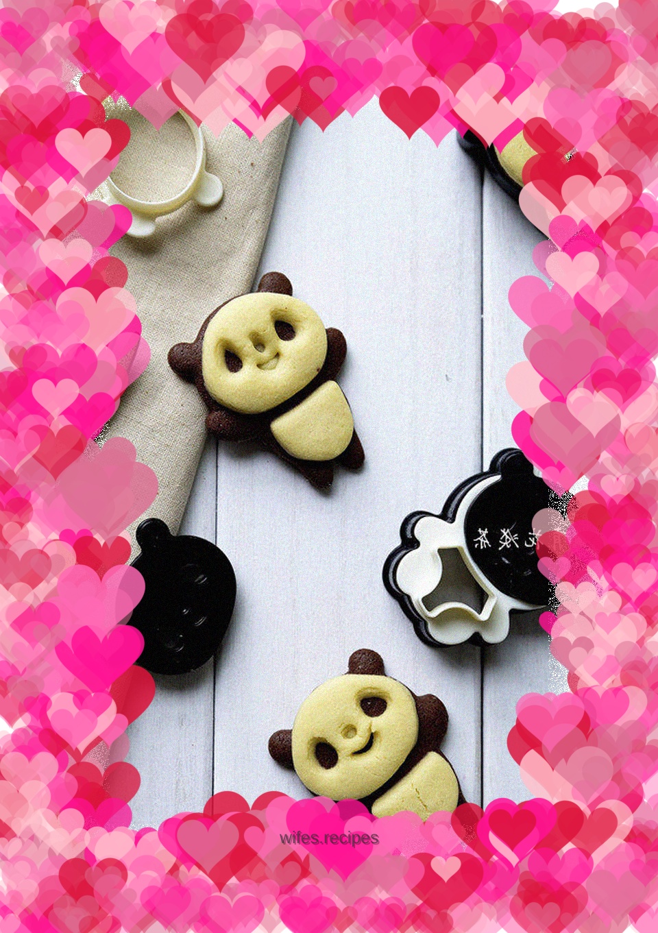 Cute snack biscuits, super cute panda biscuits