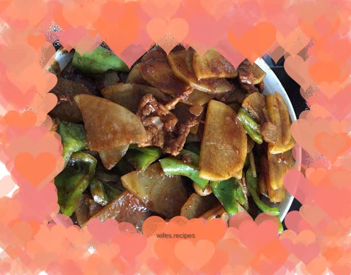 Spicy pepper potato slices