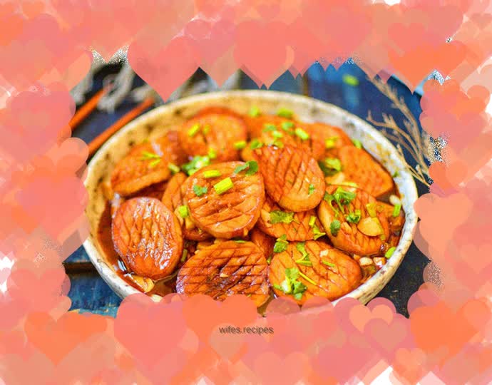 King oyster mushroom in sauce