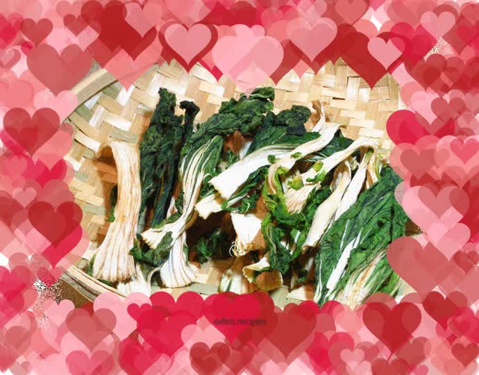Home dried cabbage