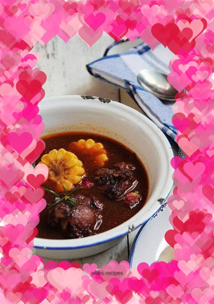 Add a romantic touch---red wine hot pot