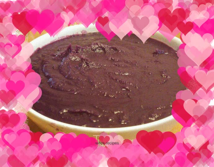 Three or four strips of purple sweet potato