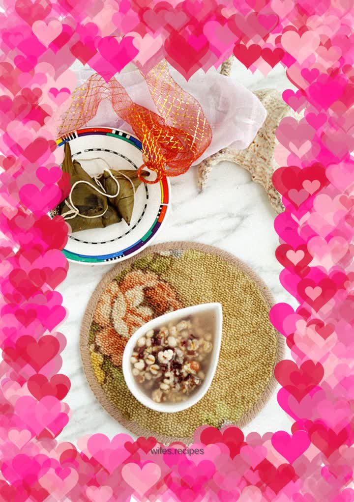 Zongzi and barley porridge