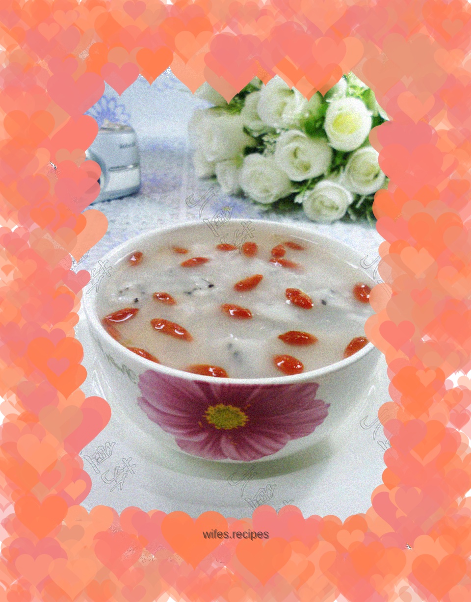 Imitation dragon fruit rice porridge