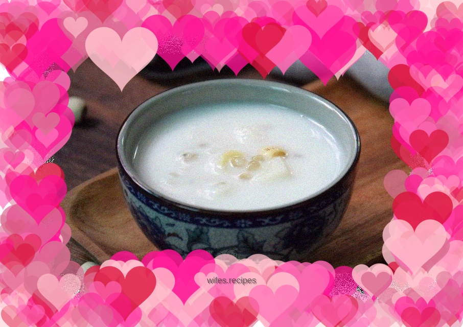 Lotus seed milk sago syrup