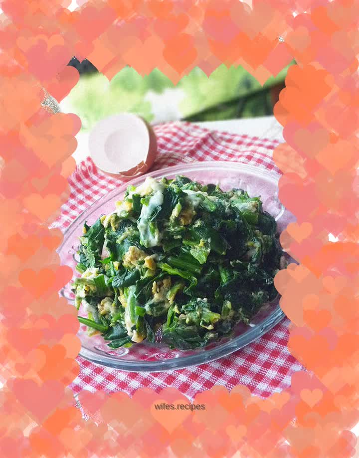 Spinach and egg