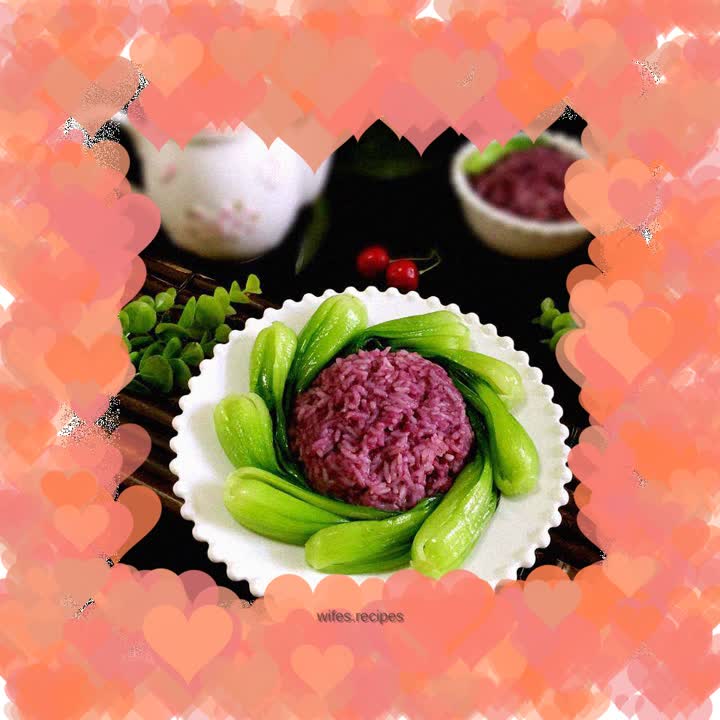 Purple sweet potato rice