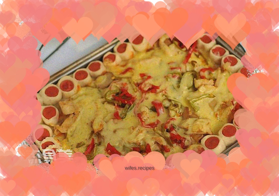 Ham lace pizza
