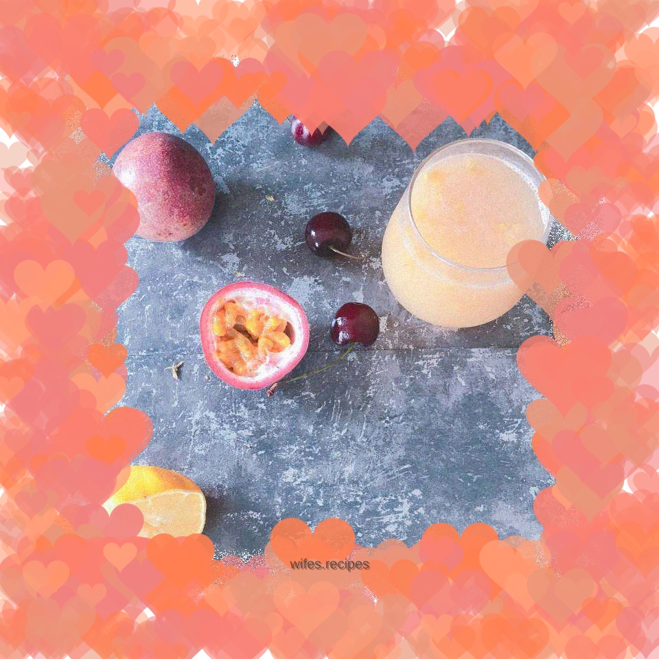 Summer Peach and Passion Juice