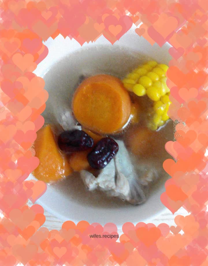 Carrot, Corn and Pork Ribs Soup