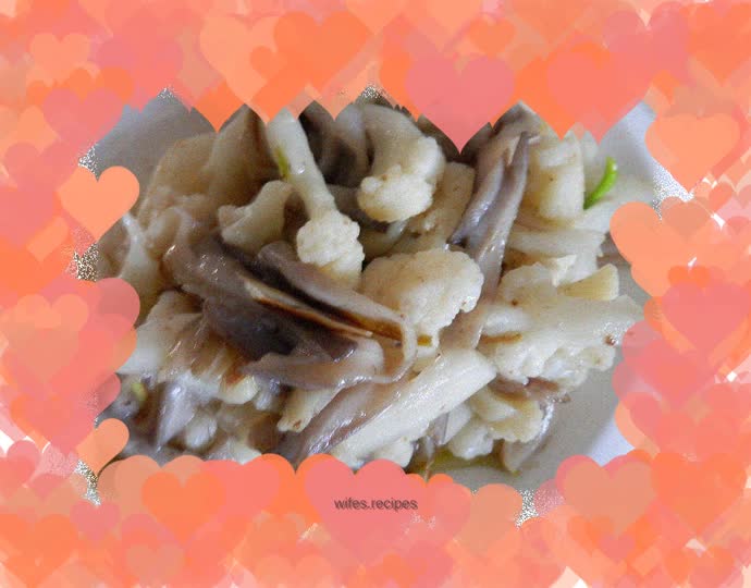 Sautéed Oyster Mushrooms with Cauliflower
