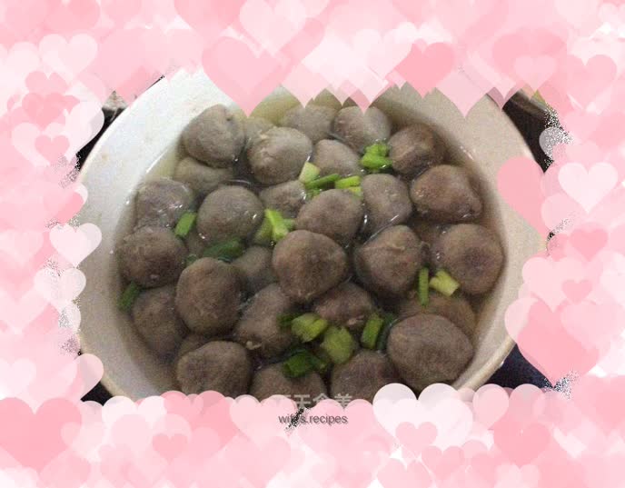 Boiled Beef Ball Soup