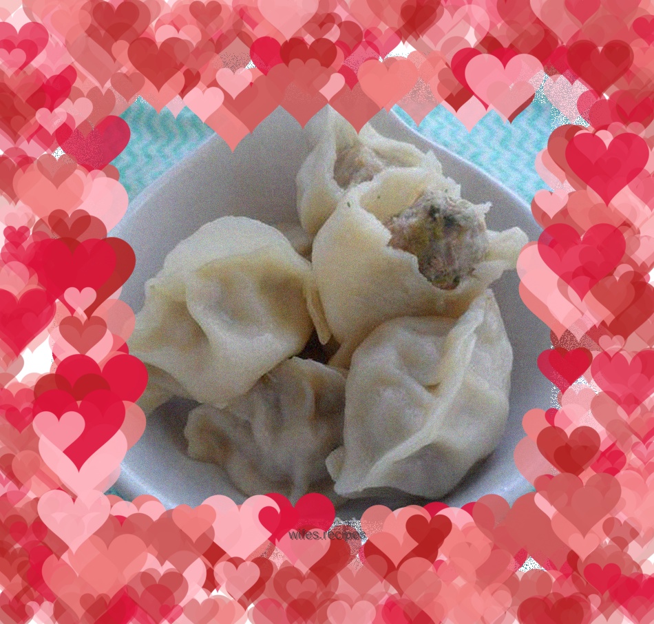 Pork and celery dumplings