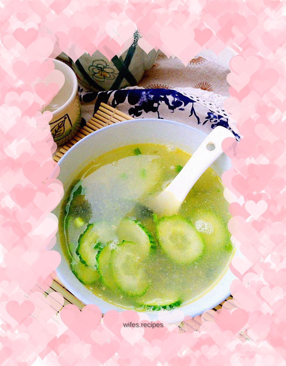 Shrimp, Cucumber and Egg Soup