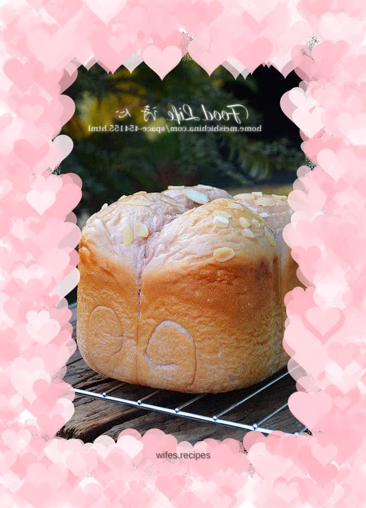 【Purple Sweet Potato Toast】---I like the purple color, it’s so light and beautiful