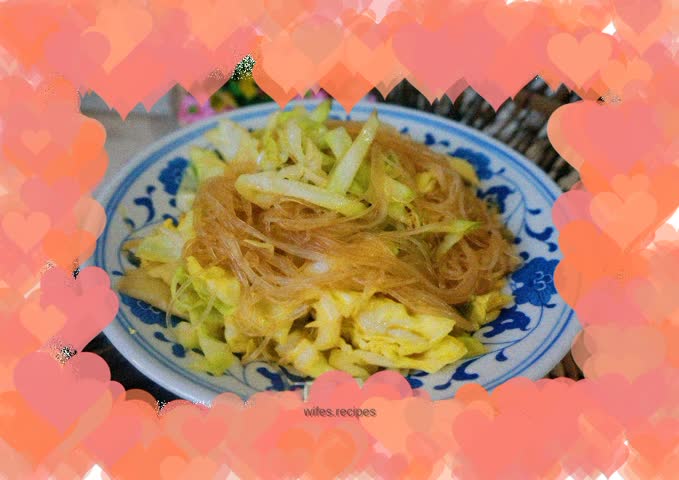 Fried Vermicelli with Cabbage