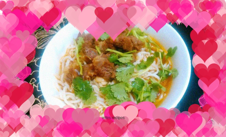 Home version beef noodles