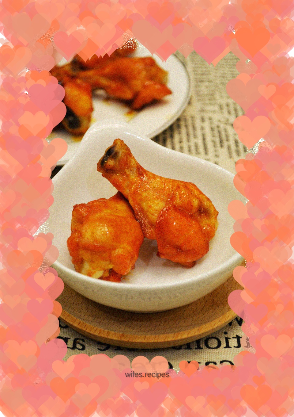 Grilled Wings with Honey Sauce - Small Chicken Legs Are Also Beautiful