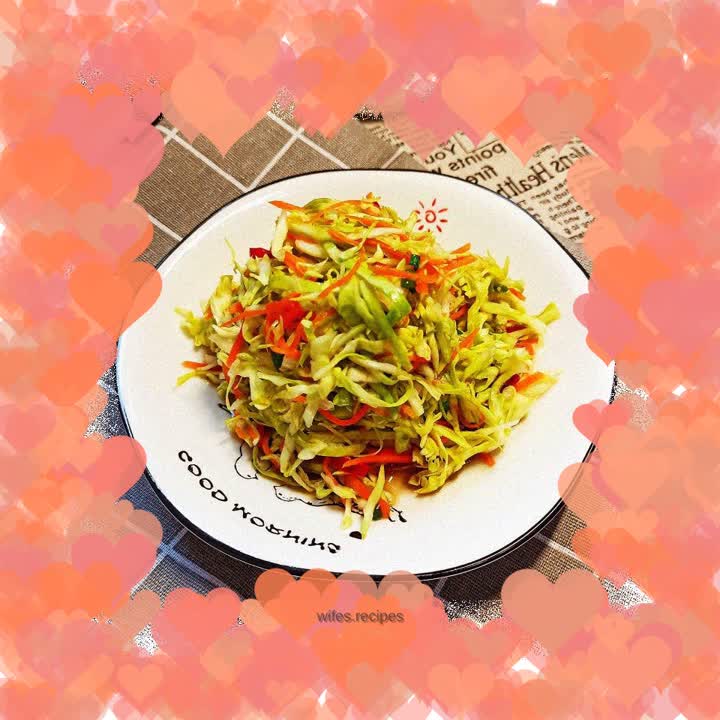 Cold fennel and carrot shreds