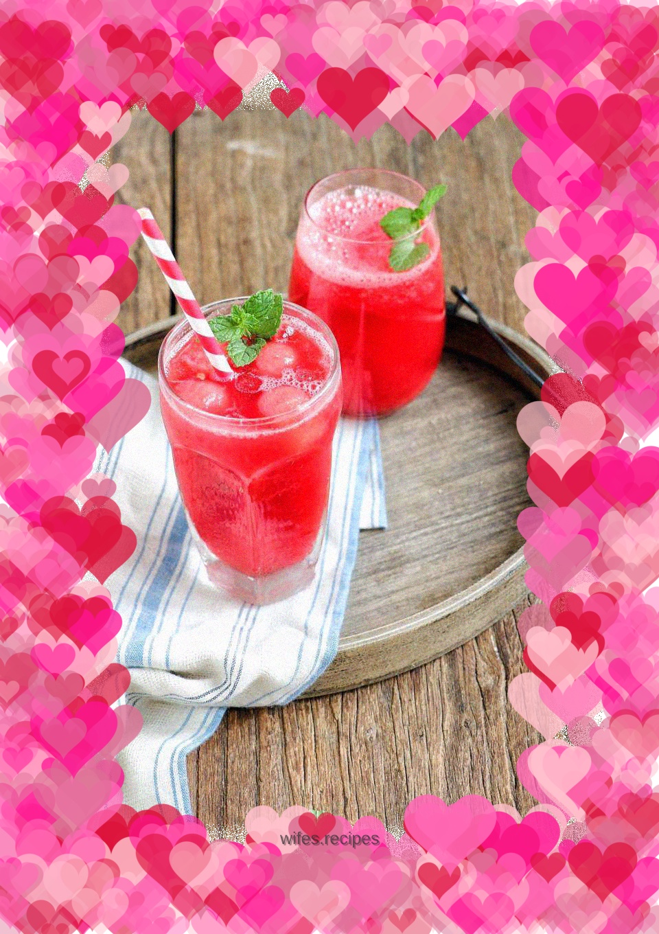 Cool watermelon juice