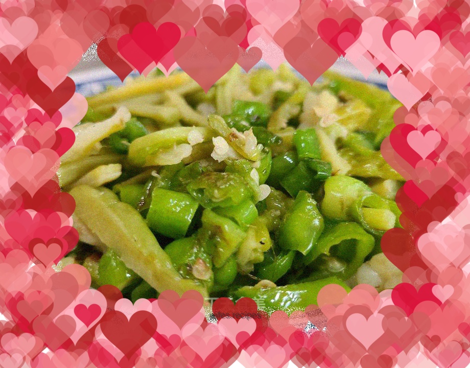 Stir-fried bitter melon with pepper