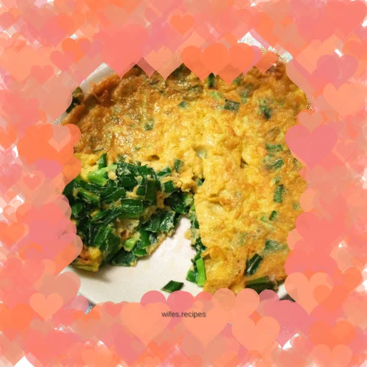 Chive egg pancake