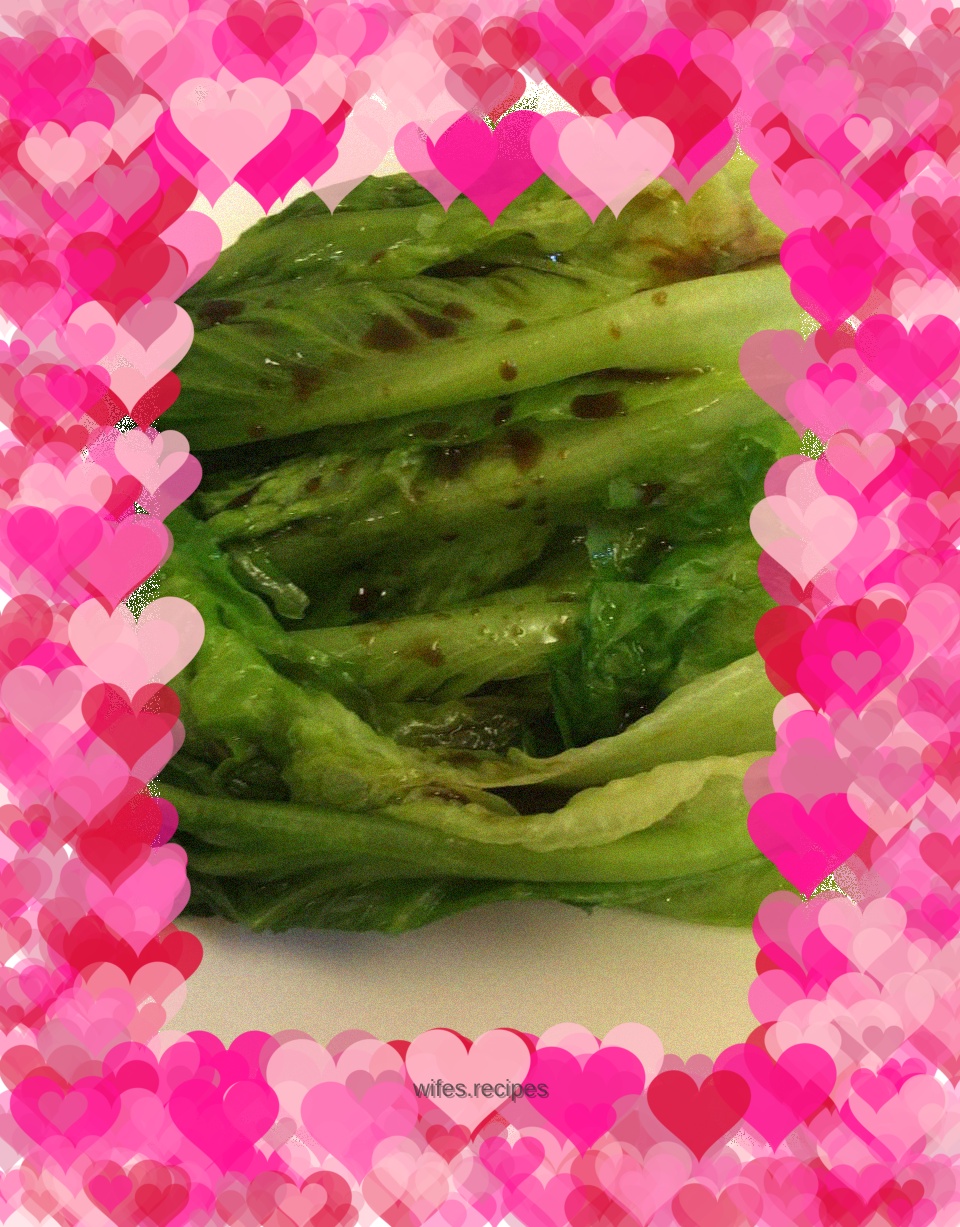 Boiled lettuce