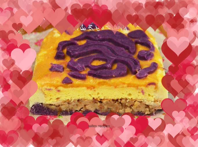 Three Color Mashed Potato Cake