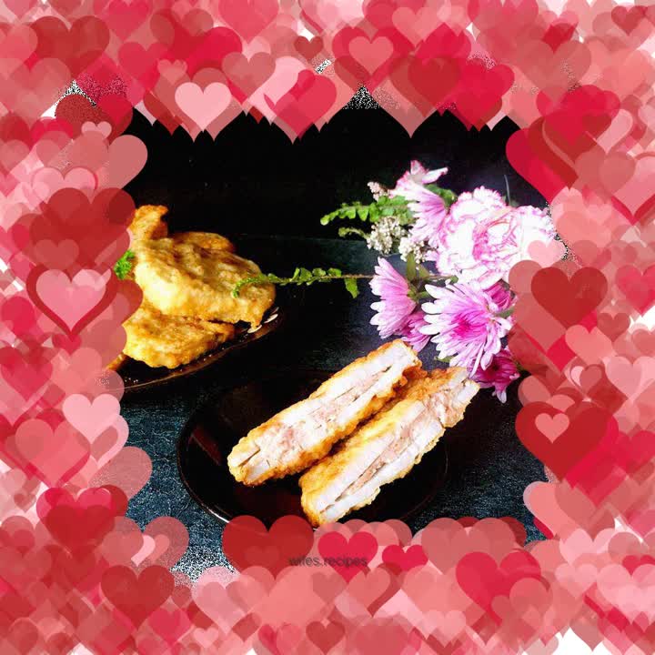 Fried lotus root sandwich