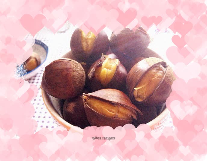 Boiled savory chestnuts