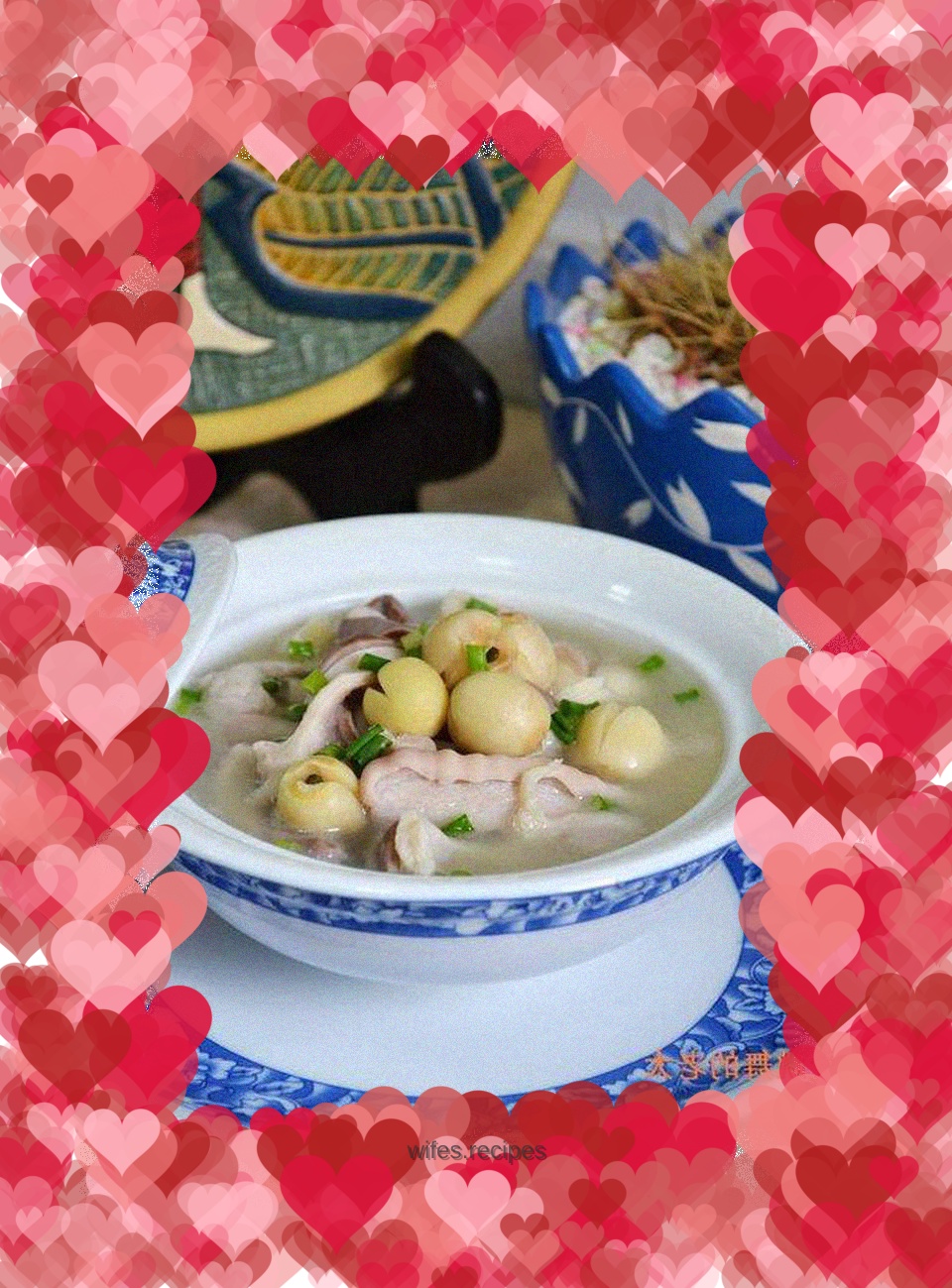 Lotus seed and pork belly soup