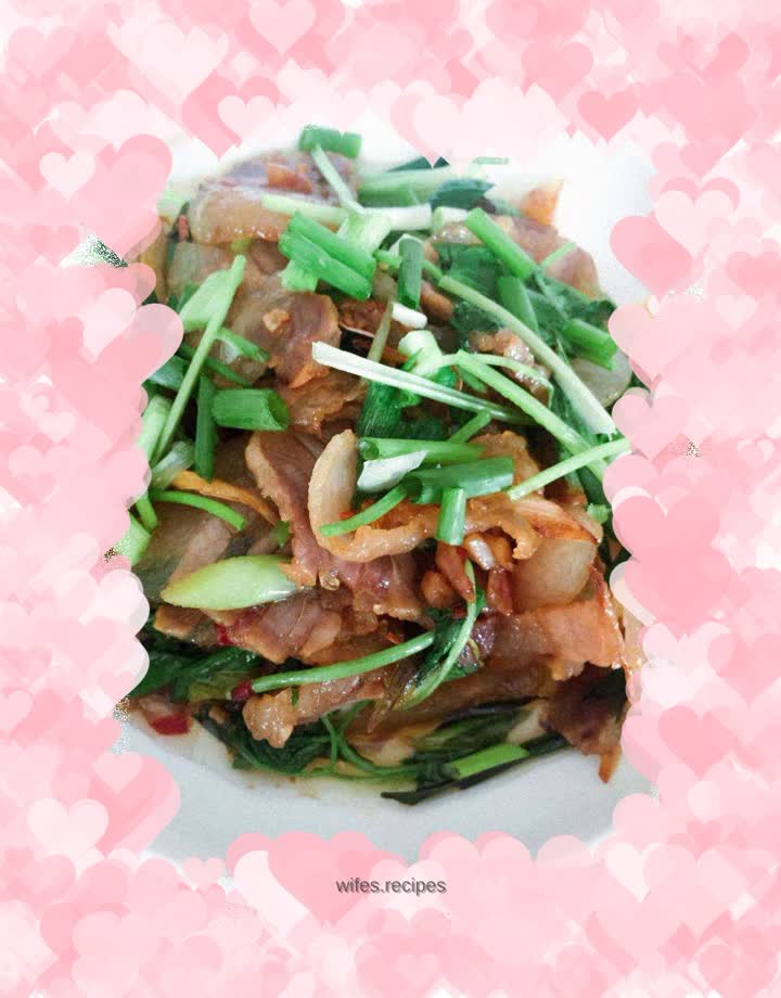 Stir-fried three-layered pork with kombu