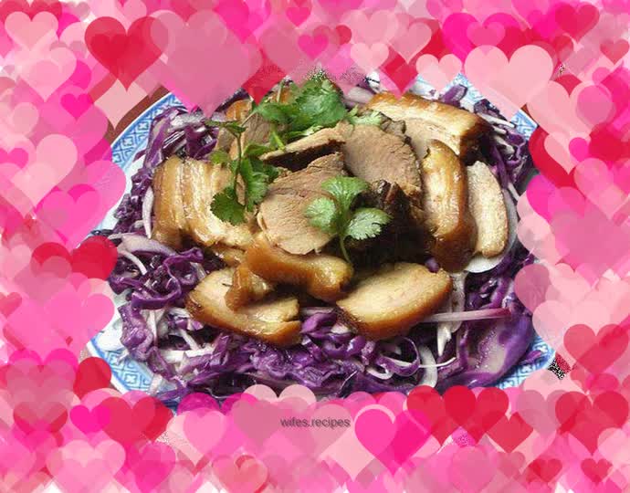 Cold Purple Cabbage Braised Pork Platter