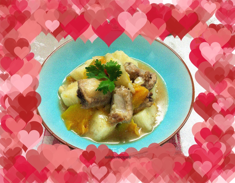 Glutinous rice and yam