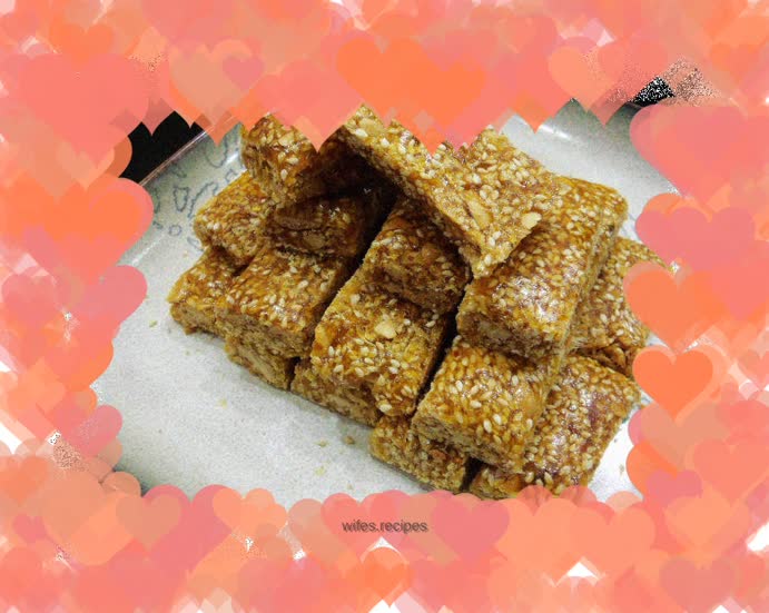 Chinese New Year Snacks-------Homemade Peanut Sesame Candies
