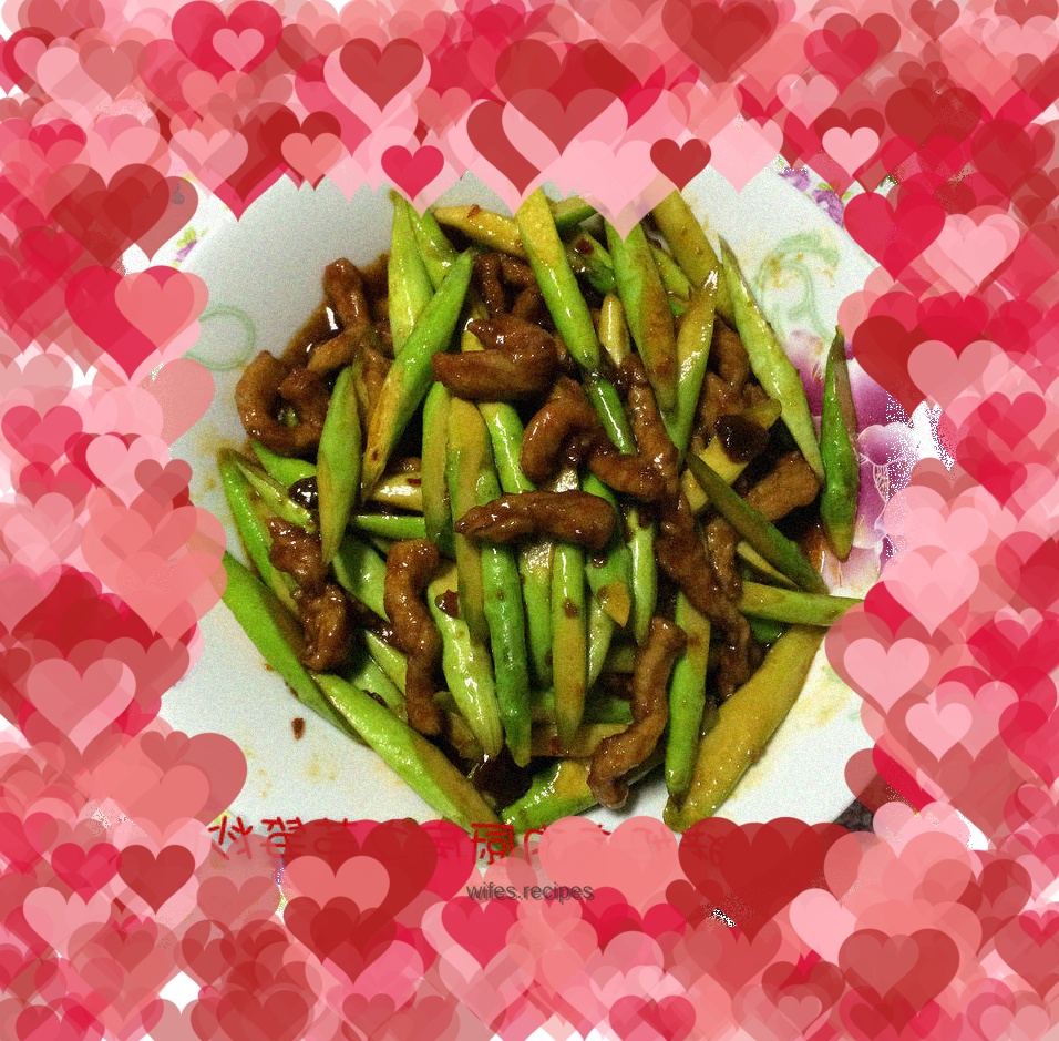 Stir-fried shredded pork with asparagus