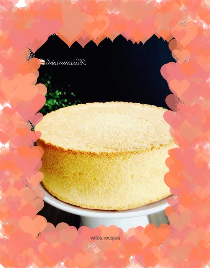 8 inch chiffon cake