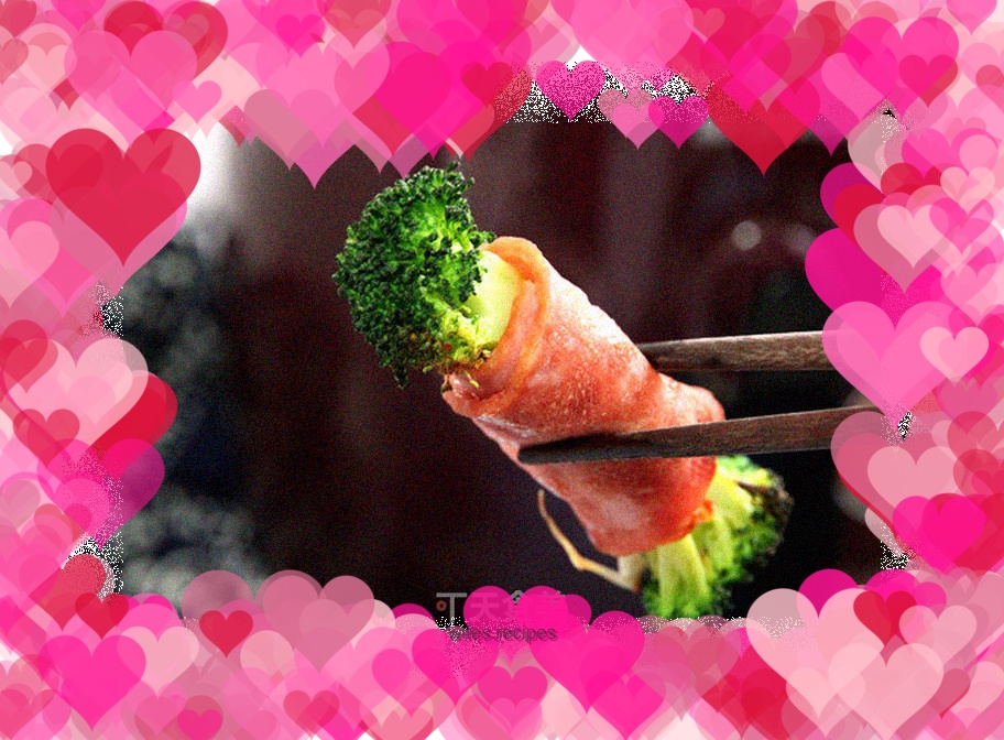 Bacon and vegetable wraps