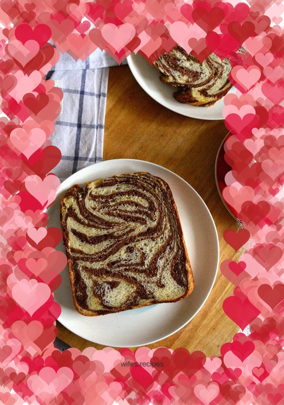 Coconut Cocoa Marbled Bread
