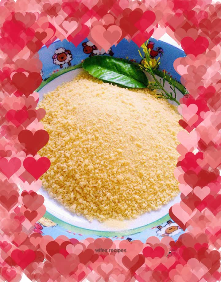 Homemade lemon flavored bread crumbs