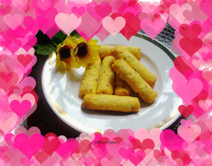 Home-grown spring onions savory biscuits