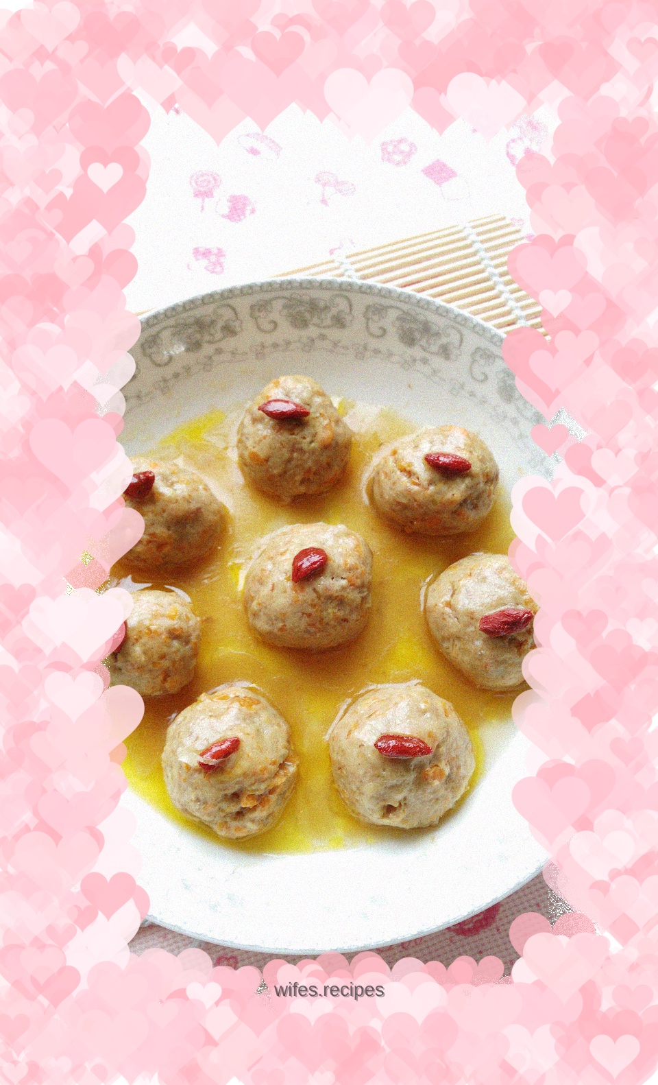 Steamed Carrot Meatballs