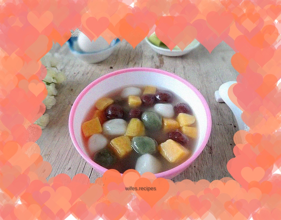 Sweet Potato Colored Rice Balls