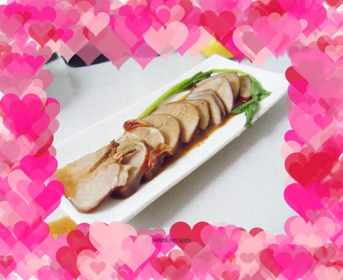 Delicious braised pork tongue