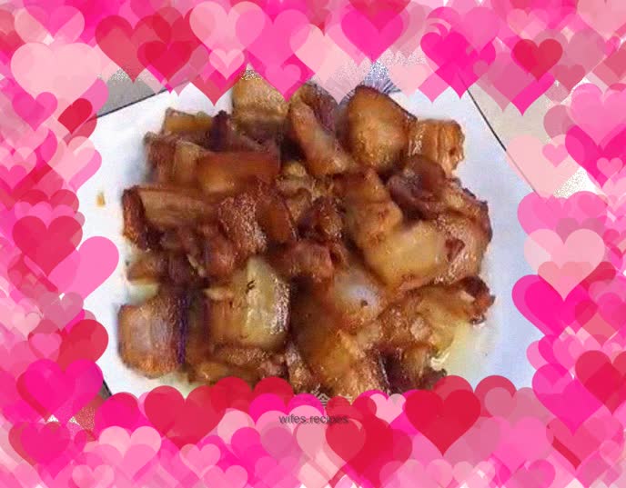 Stir-fried pork belly