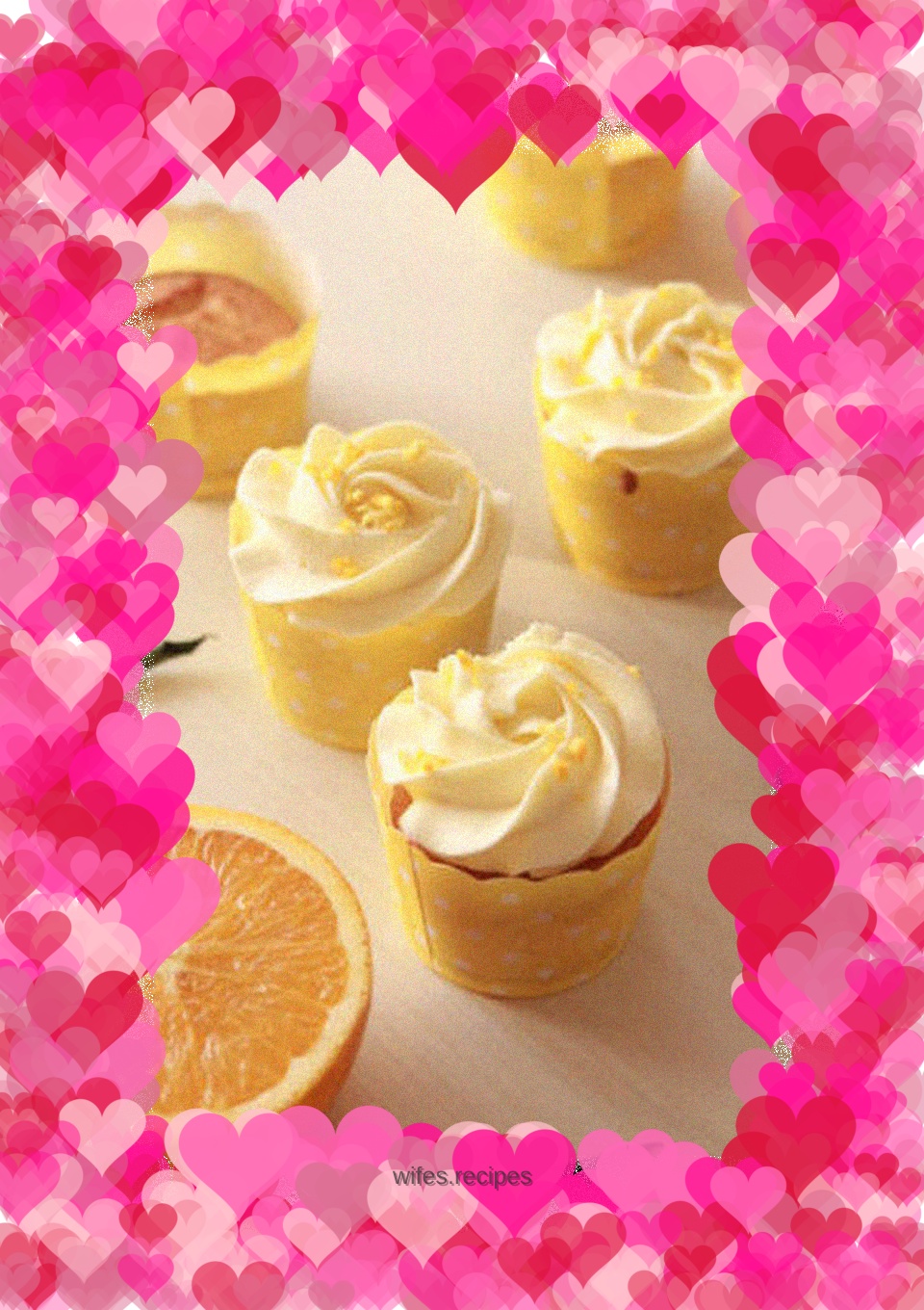 【Tomato Recipe】Citrus Rose Cupcakes - with a subtle orange fragrance and a fresh taste