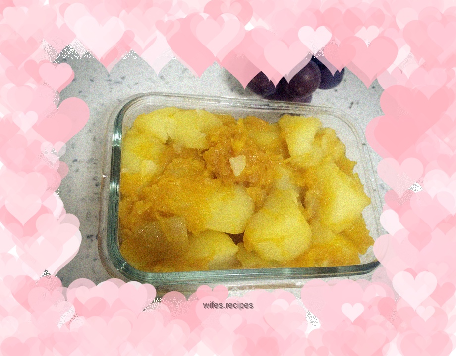 Pumpkin stewed with potatoes