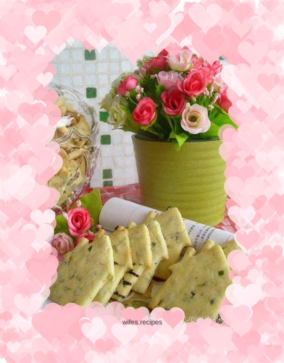 Seaweed, sesame and celery cookies