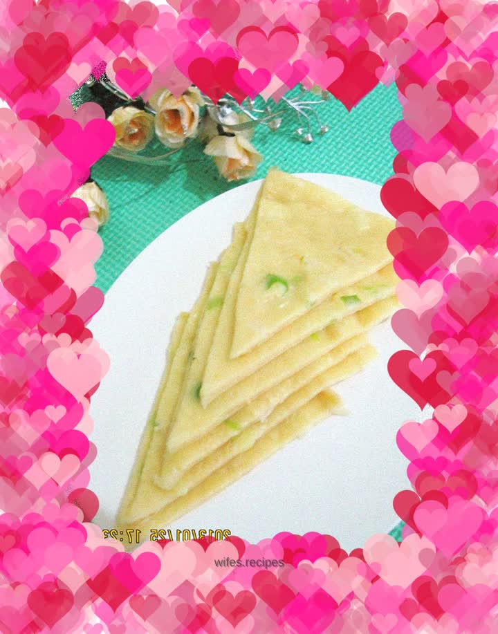 Simple and quick scallion egg pancake